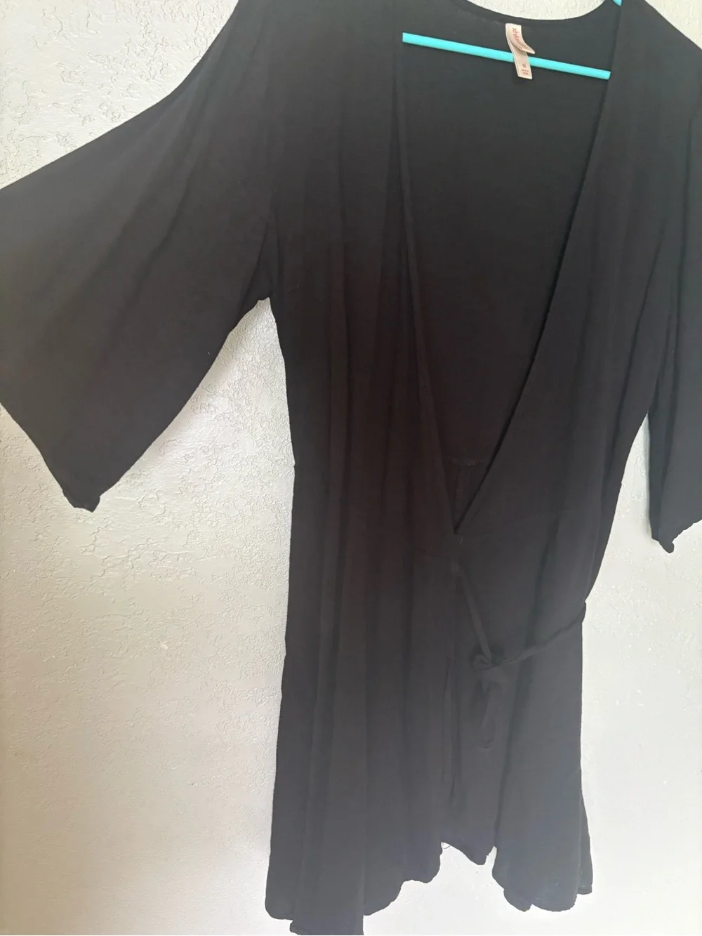 Xhilaration black wrap dress